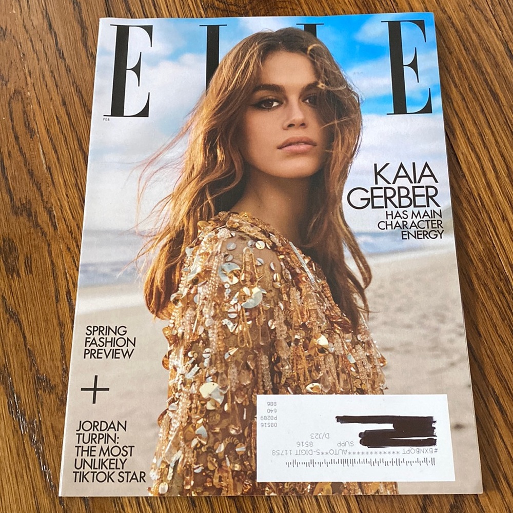 Elle Magazine - February 2023 - Kaia Gerber - Never Read!!   fashion magazines